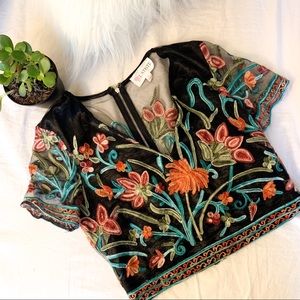 Beautiful mesh crop top